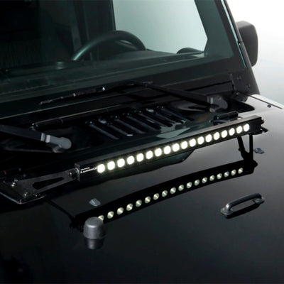 Putco 07-18 Jeep Wrangler JK - 20in Luminix Light Bar w/ Hood bracket Luminix Jeep LED Kits