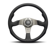 Momo Race Steering Wheel 350 mm - Black Leather/Anthracite Spokes (1st Version)