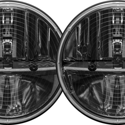 Rigid Industries 7in Round Headlights w/ Heated Lens Non JK - Set of 2