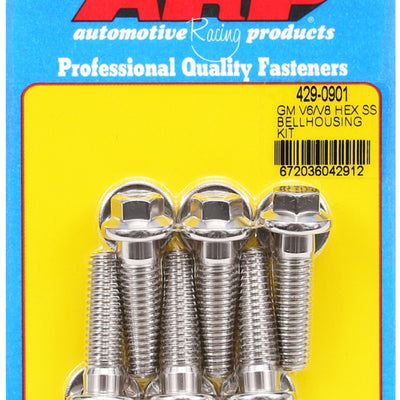 ARP GM V6/V8 SS Hex Bellhousing Bolt Kit