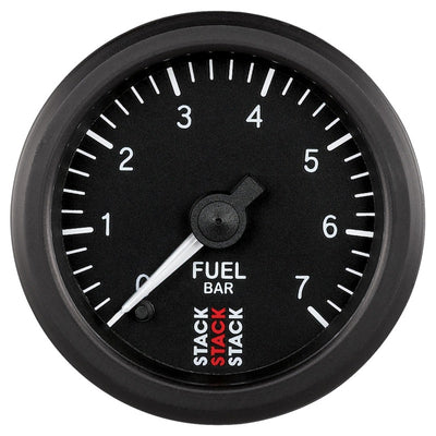 Autometer Stack 52mm 0-7 Bar M10 Male Pro Stepper Motor Fuel Pressure Gauge - Black