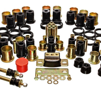 Energy Suspension 74-77 Oldsmobile Cutlass/442/F-85/Europa Black Hyper-flex Master Bushing Set
