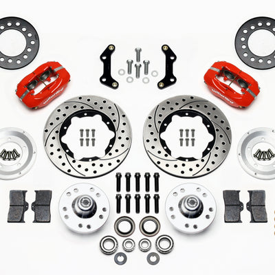 Wilwood Forged Dynalite Front Kit 11.00in Drilled Red 73-80 CDP A B E & F Body
