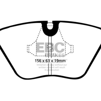 EBC 98-02 BMW Z3 3.2 (M-Coupe) Greenstuff Front Brake Pads
