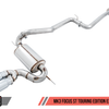 AWE Tuning Ford Focus ST Touring Edition Cat-back Exhaust - Resonated - Diamond Black Tips