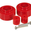 Prothane Jeep TJ 1in Lift Coil Spring Isolator - Red