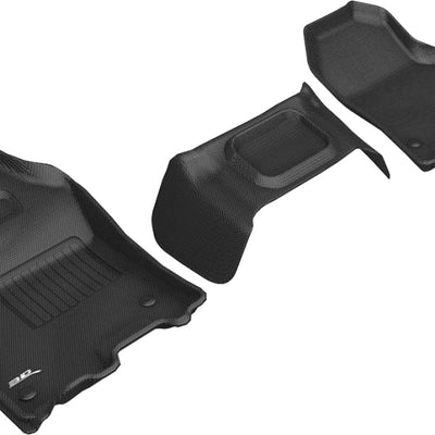 3D MAXpider 2019-2020 Dodge Ram 1500 Crew Cab/Quad Cab Kagu 1st Row Floormat - Black