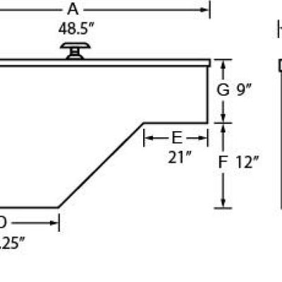 Tradesman Steel Fender Well Truck Tool Box - Black