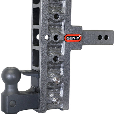 Gen-Y Mega Duty 2in Shank 7.5in Offset Drop 16K Hitch w/GH-051 Dual-Ball/GH-032 Pintle Lock