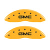 MGP 2 Caliper Covers Engraved Front GMC Yellow Finish Black Characters 2004 GMC Canyon