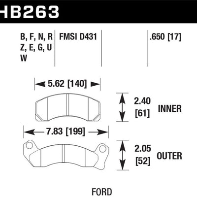 Hawk HP+ Street Brake Pads