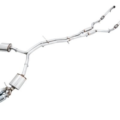 AWE Tuning Audi B9 S5 3.0T Touring Edition Exhaust - Chrome Silver Tips (102mm)