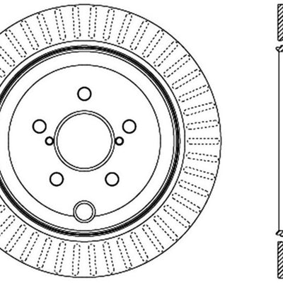 StopTech Power Slot 13 Scion FR-S / 13 Subaru BRZ Rear Left Slotted Rotor