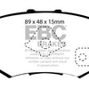 EBC 10-12 Acura RDX 2.3 Turbo Greenstuff Rear Brake Pads