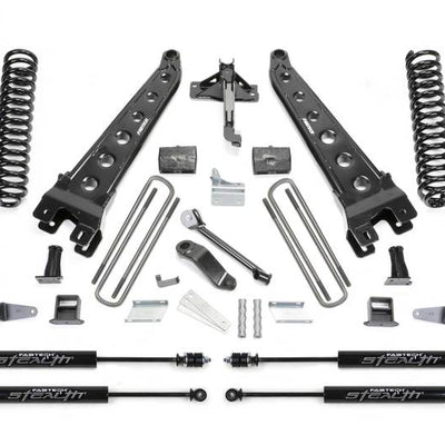 Fabtech 08-10Ford F450/550 4WD 6in Rad Arm Sys w/Coils & Stealth