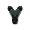 Vibrant -16AN x -16AN x 16AN Y-Adapter Fitting - Aluminum Black