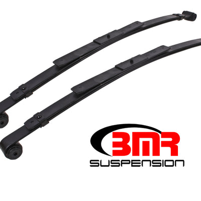 BMR 67-69 1st Gen F-Body Rear Lowering Leaf Springs (2in Drop) - Black