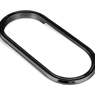 Rugged Ridge Billet Alum Shifter Bezel Black Auto 07-10 Jeep Wrangler