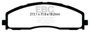 EBC 13+ Ford F250 (inc Super Duty) 6.2 (2WD) Ultimax2 Front Brake Pads