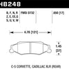 Hawk DTC-80 97-13 Chevy Corvette Rear Race Brake Pads