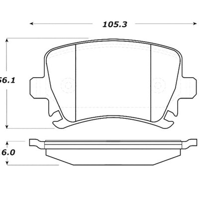 StopTech Street Touring 06-09 Audi A3 / 05-09 Audi A4/A6 / 08-09 Audi TT