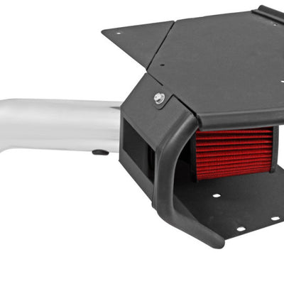Spectre 11-16 Jeep Patriot L4-2.0L F/I Air Intake Kit - Polished w/Red Filter