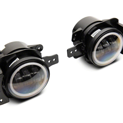 Raxiom 07-23 Jeep Wrangler JK & JL 20-23 Jeep Gladiator JT Axial Series LED Fog Lights w/ Halo