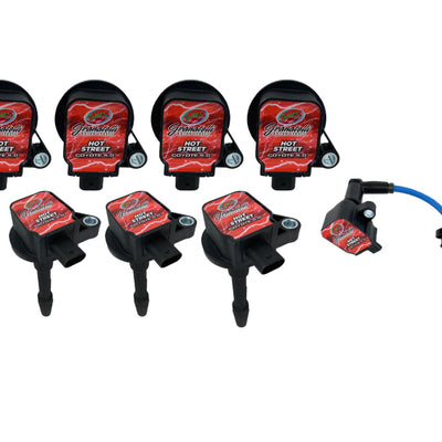 Granatelli 18-23 Ford 5.0L 4V Hot Street Coil-On-Plug Wire Conn Kit w/Coil Packs (50K Volts)