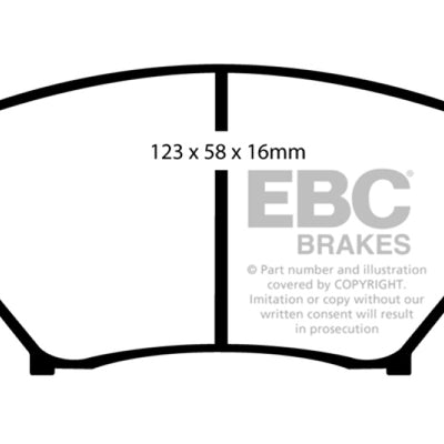 EBC 01-03 Mazda Miata MX5 1.8 (Sports Suspension) Greenstuff Front Brake Pads