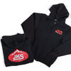 JKS Manufacturing Zippered Black Hoodie - Small