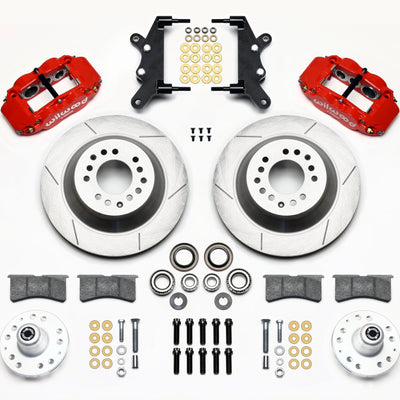 Wilwood Narrow Superlite 6R Front Hub & 1PC Rtr Kit 12.88in-Red 60-68 Ford / Mercury Full Size