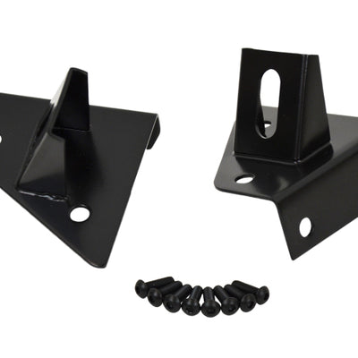 Kentrol 76-95 Jeep CJ/Wrangler YJ Light Bracket Pair - Powdercoat Black