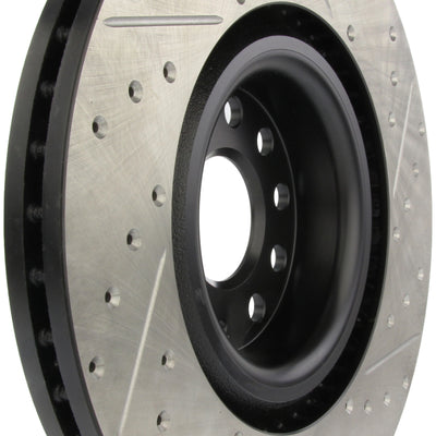 StopTech 09 VW Passat CC / 06-09 Passat Slotted & Drilled Right Front Rotor