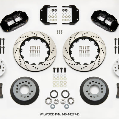 Wilwood Narrow Superlite 6R Front Hub Kit 14.00in Drilled Magnum Force Drop Spindle