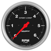 AutoMeter Sport-Comp 5in. 0-6K RPM In-Dash Tachometer Gauge