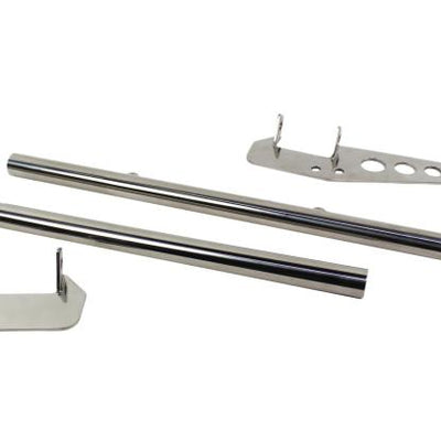 Kentrol 55-86 Jeep CJ Grill Guard - Polished Silver