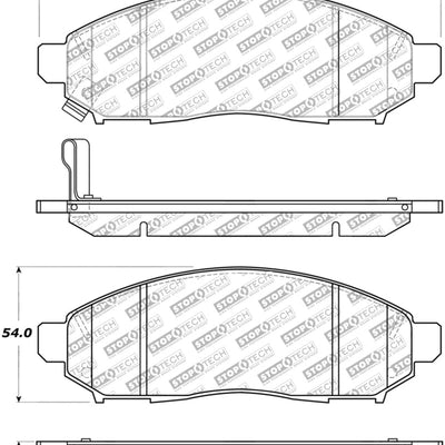 StopTech Street Select Brake Pads - Front