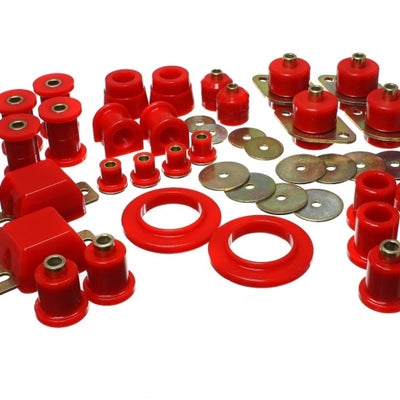 Energy Suspension 05-13 Toyota Tacoma 4WD/Prerunner 2WD Red Hyper-Flex Master Bushing Set