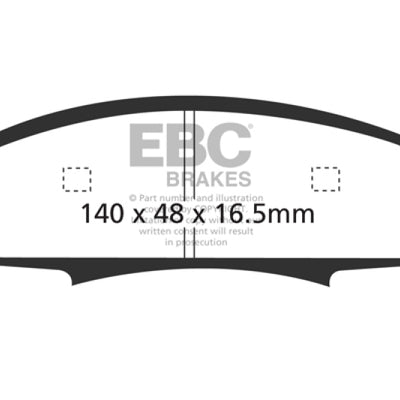 EBC 88-90 Buick Regal 2.8 Redstuff Front Brake Pads