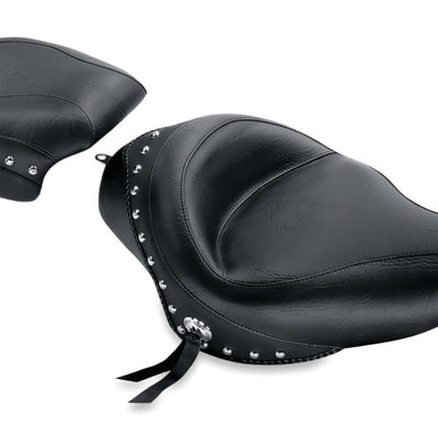 Mustang 04-21 Harley Sportster Standard Touring Passenger Seat w/Studs - Black