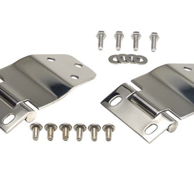 Kentrol 77-86 Jeep CJ7 Liftgate Hinge Pair - Polished Silver