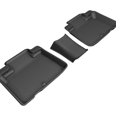 3D MAXpider 2016-2020 Lincoln Nautilus/Mkx Kagu 2nd Row Floormats - Black