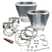 S&S Cycle 07-17 BT 117in Big Bore Cylinder Kit - Silver