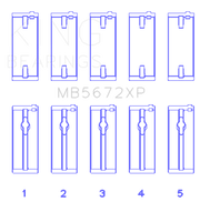 King Ford Escort/Sierra YB 2.0L DOHC Cosworth (Size STD) Performance Main Bearing Set