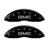 MGP 2 Caliper Covers Engraved Front GMC Black Finish Silver Characters 2008 GMC Canyon