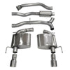 Corsa 2013-2019 Cadillac ATS Sedan 2.0L A/T Polished Sport Dual Rear Cat-Back Exhaust