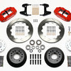Wilwood Narrow Superlite 6R Front Hub Kit 12.88in Red 74-80 Pinto/Mustang II Disc Spindle only