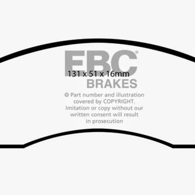 EBC 01-04 Mazda Protege 2.0 (Rear Drums) Ultimax2 Front Brake Pads