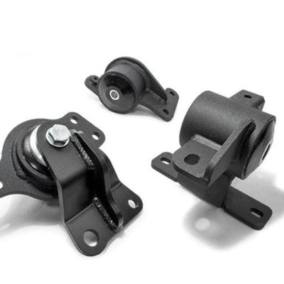 Innovative 05-08 Honda FIT/JAZZ L-Series Black Steel Mounts 95A Bushings (Auto Trans)