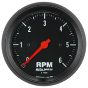 Autometer Z-Series 3-3/8in. 0-6K RPM In-Dash Tachometer Gauge